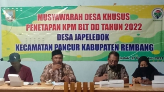 Musyawarah Desa Khusus KPM BLT DD Tahun 2022